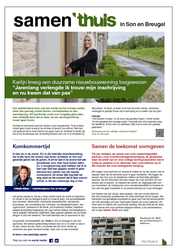 Voorbeeld advertorial 'thuis