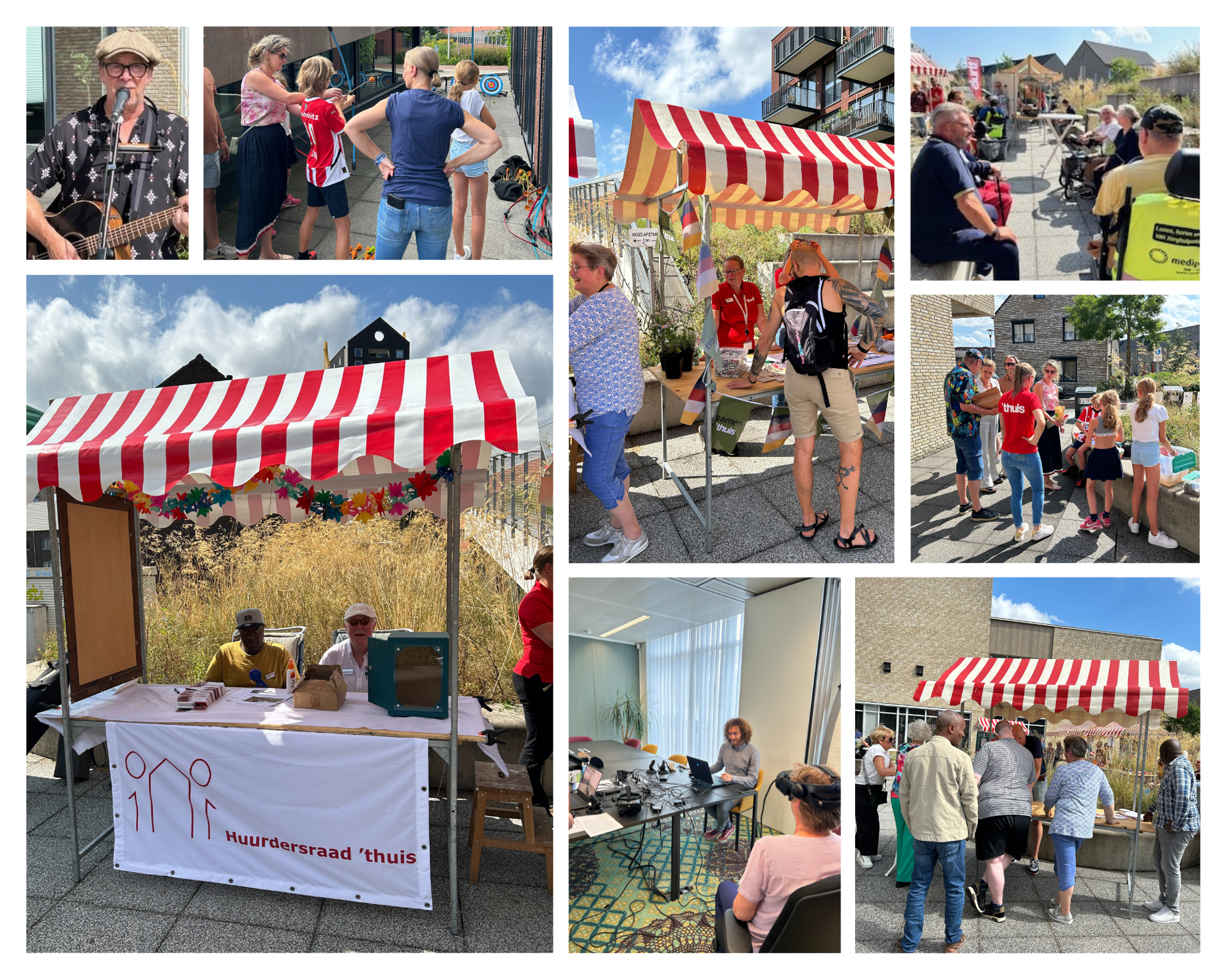 Verzameling foto's van het huurdersfestival op 24 augustus 2024