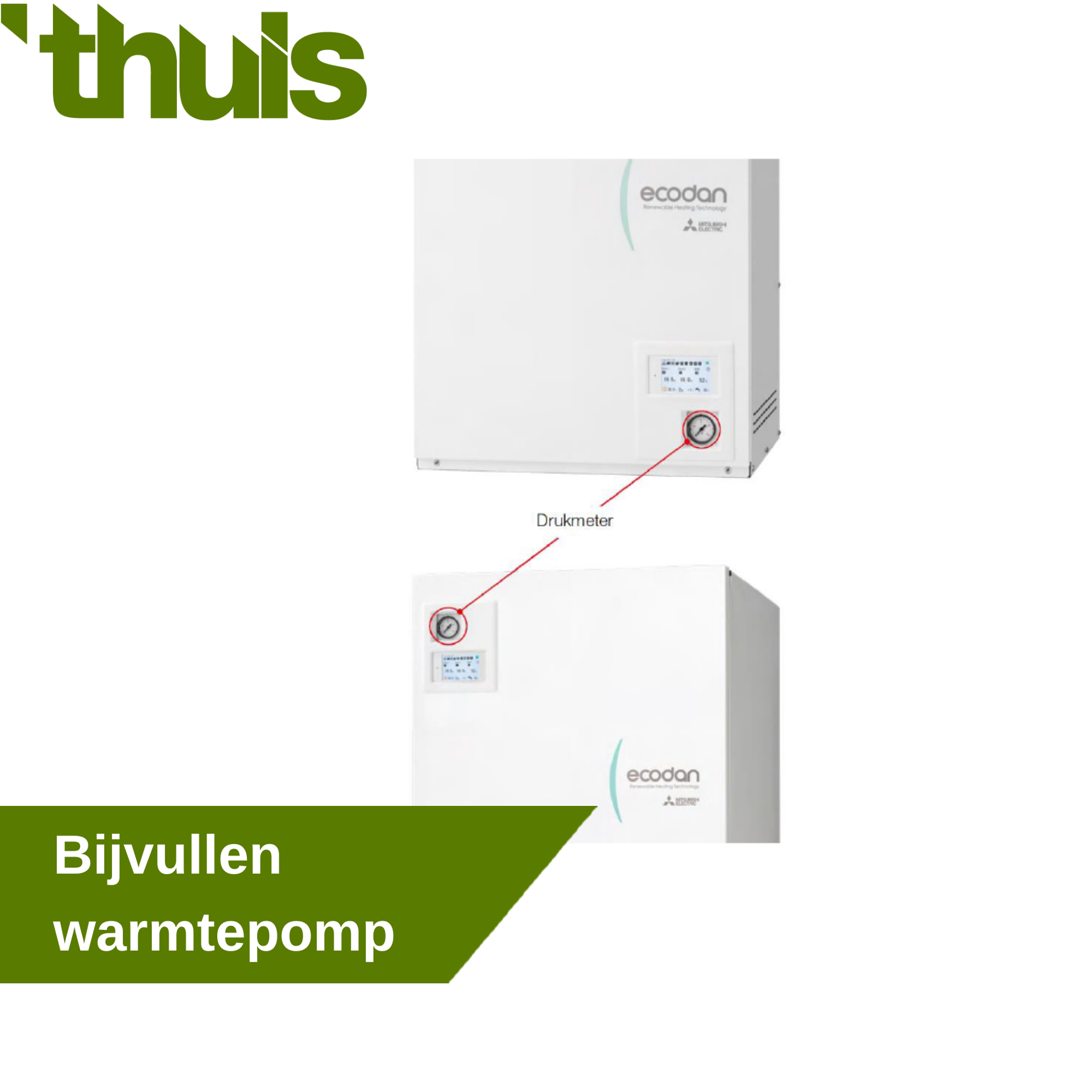 bijvullen warmtepomp