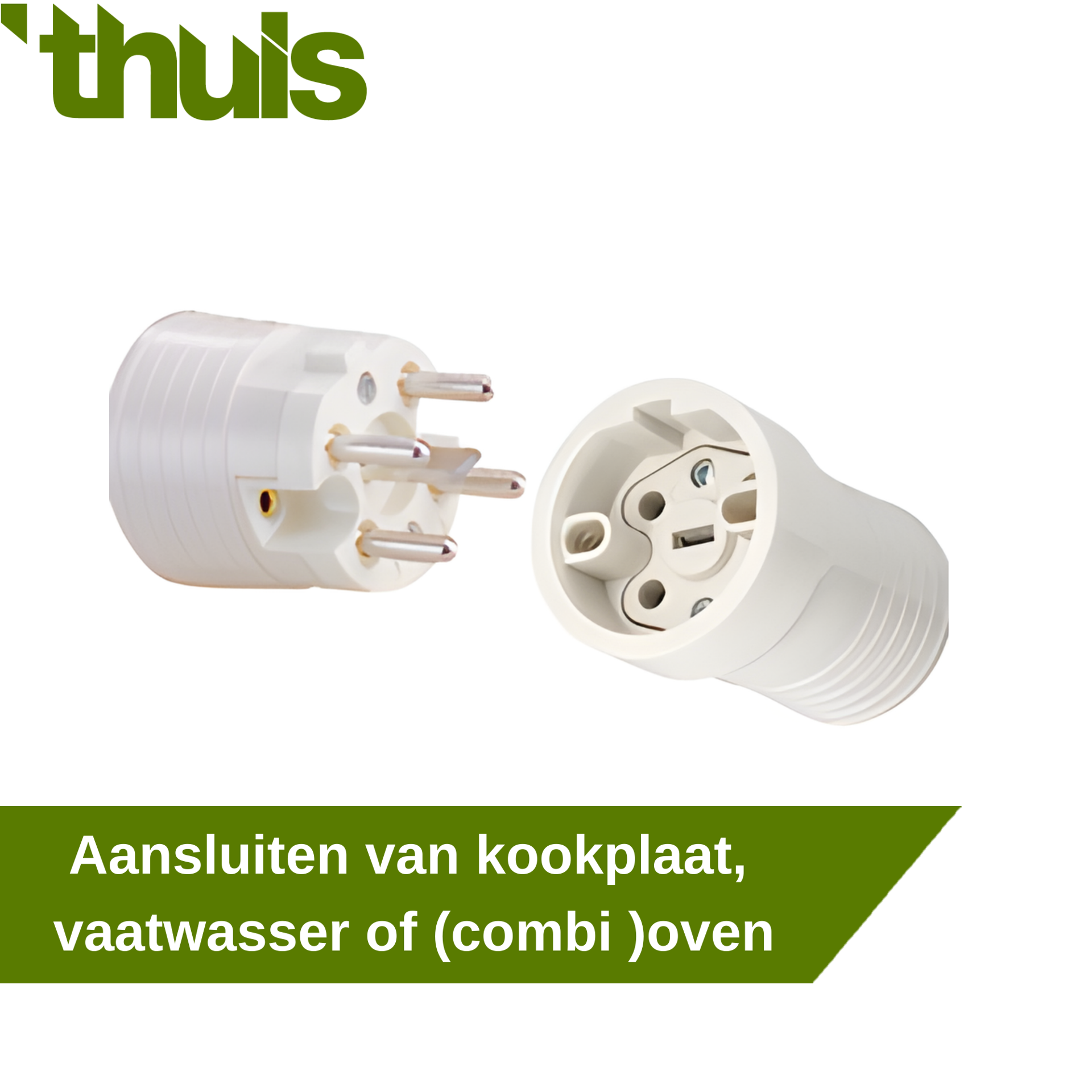 aansluiten kookplaat, vaatwasser of oven